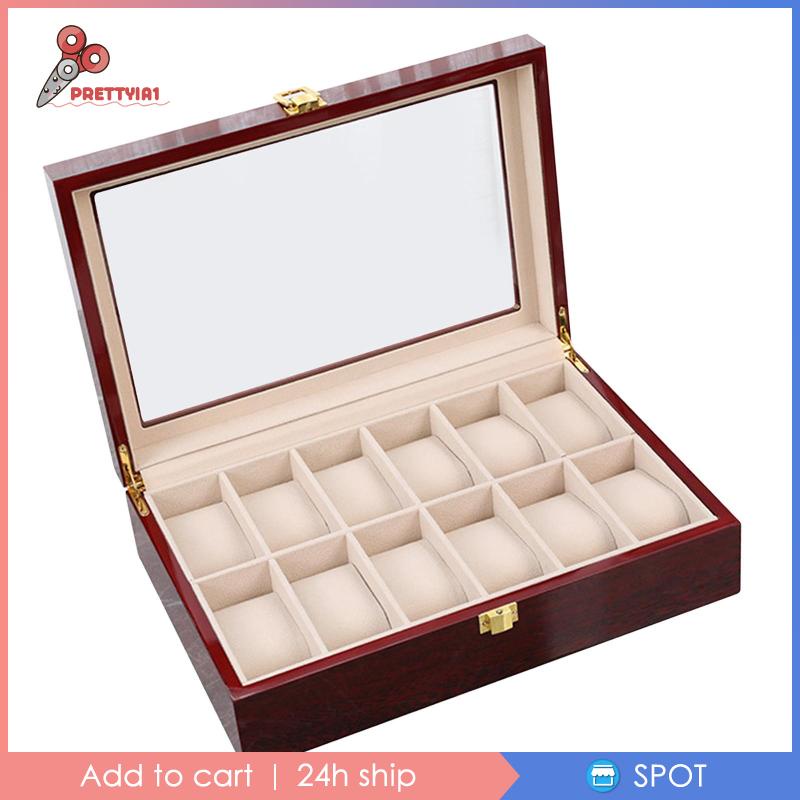 Hộp Đựng Đồng Hồ Prettyia1 3 Ngăn Trang Trí Nhà Cửa / Bàn Ăn