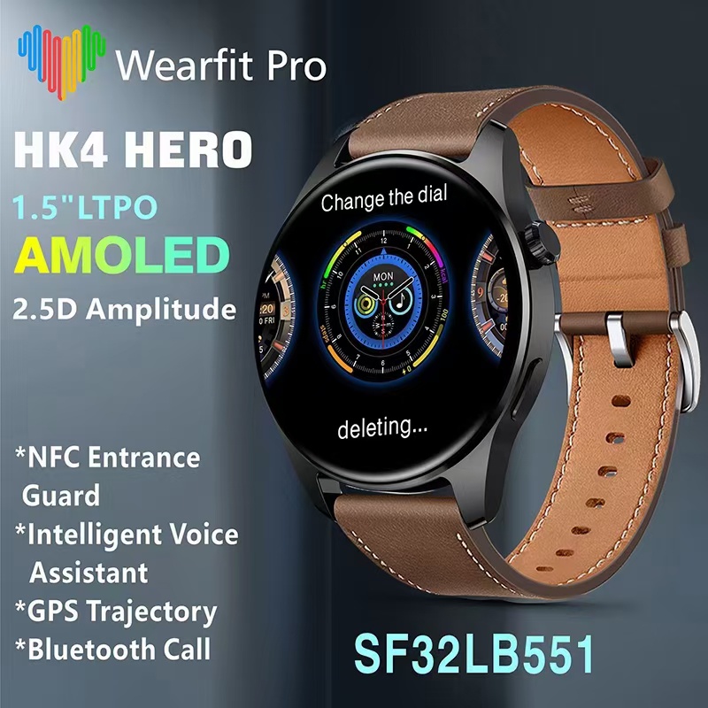 Đồng Hồ Thông Minh 1.5 Inch HK4 Hero Có Chức Năng Gọi GPS 2023