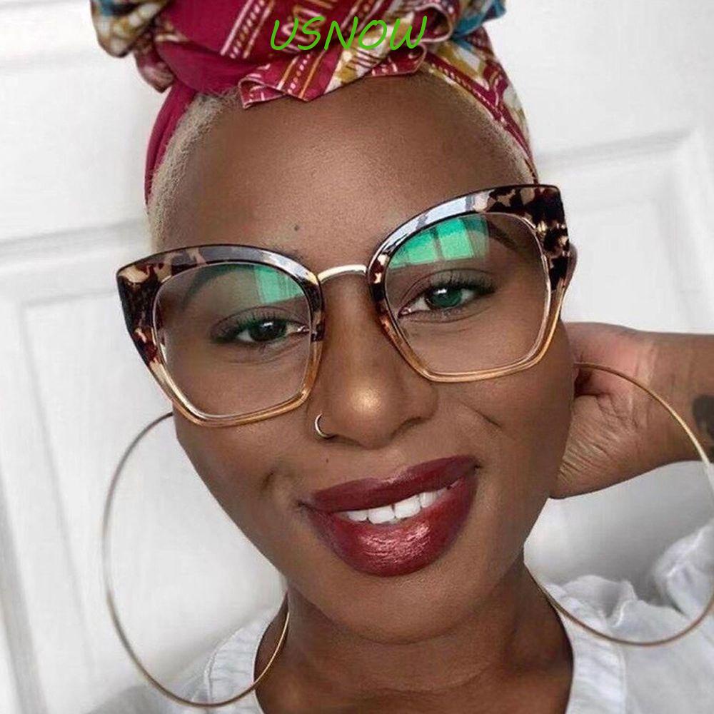 Mắt Kính Chống Bức Xạ Ánh Sáng Xanh In Họa Tiết Da Báo Cá Tính Cho Nữ