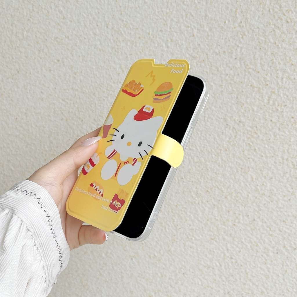 Ốp Điện Thoại tpu Silicon Mềm Trong Suốt Chống Sốc In Hình Mèo Mcdonald 'S Kitty Cho iPhone 14 13 12 11 PRO MAX