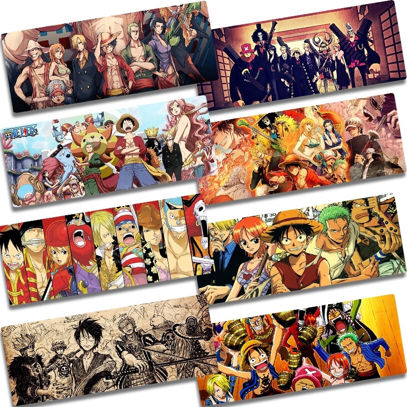 Tấm Lót Chuột Và Bàn Phím Cỡ Lớn In Hình Nhân Vật Luffy Trong Phim Hoạt Hình One Piece