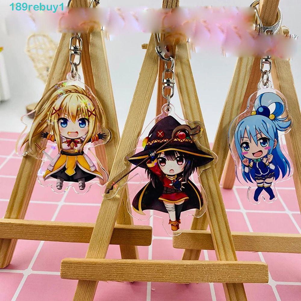 Rebuy1 Móc Khóa Acrylic Hai Mặt Hình Nhân Vật Hoạt Hình Anime Megumin