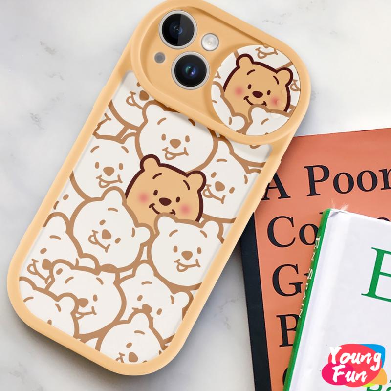 Ốp lưng Gấu dâu tây Trượt for iPhone 14 XR 13 11 12 Pro Max 8 7 6 6S Plus X Xs Max Se 2020 13 12 11