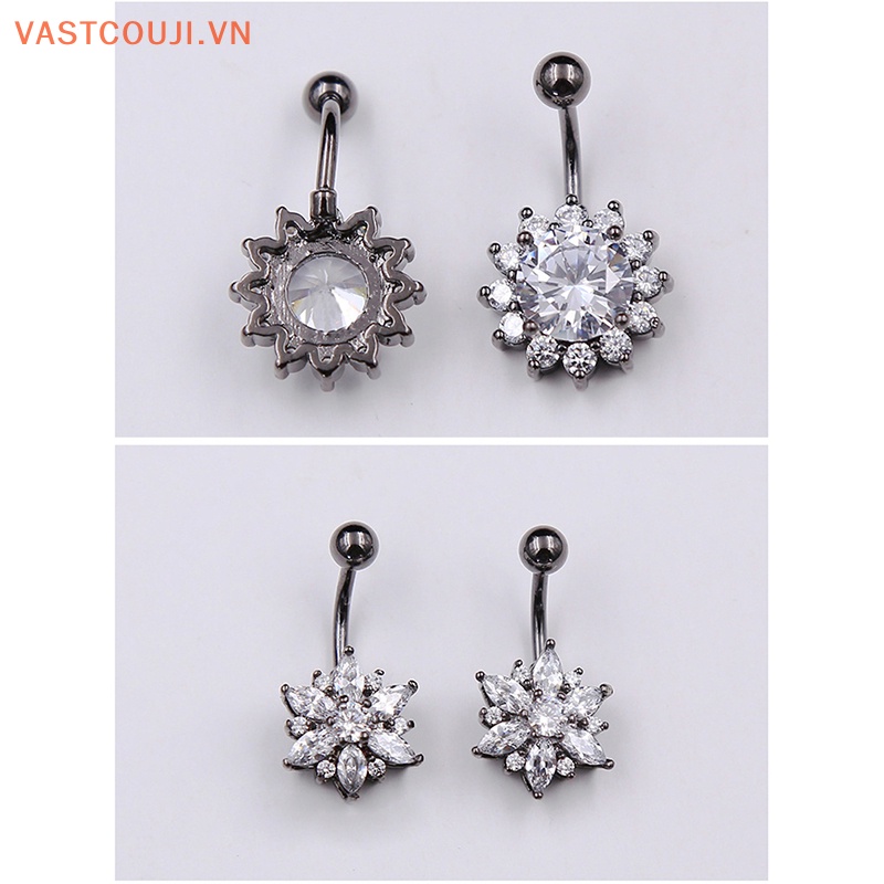 Khuyên Rốn Hình Hoa Đính Đá Pha Lê Gợi Cảm Thời Trang Cho Nữ VN