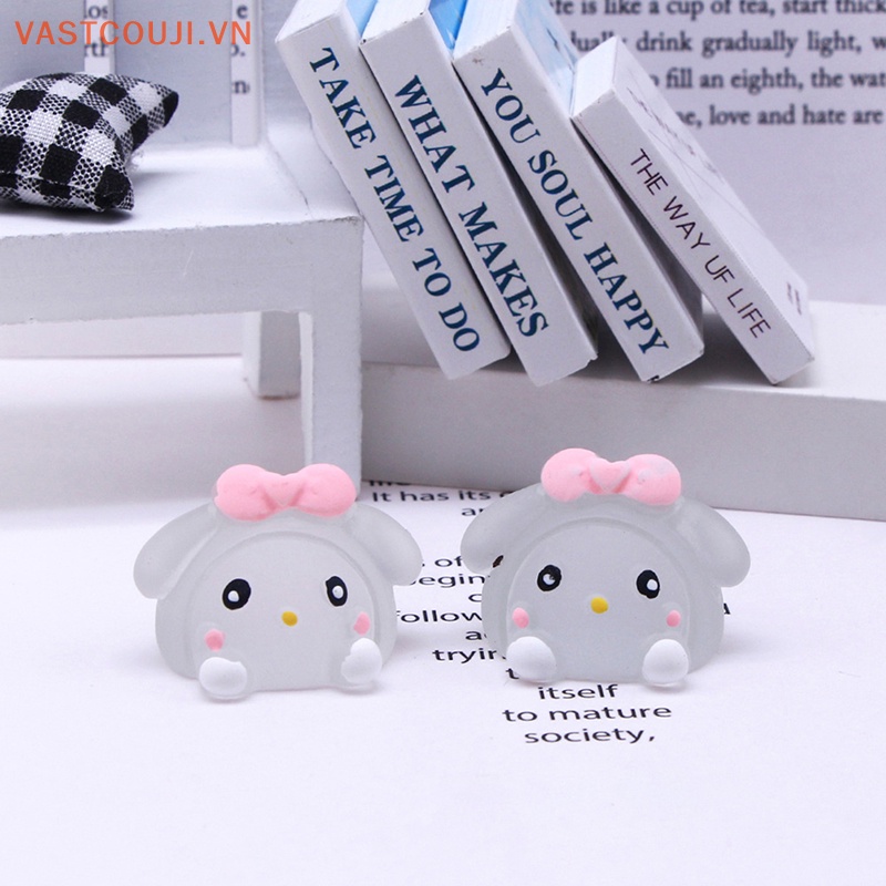 Set 5 Thỏ Dạ Quang Ba Chiều VASTJI DIY Dễ Thương Trang Trí Đa Ứng Dụng