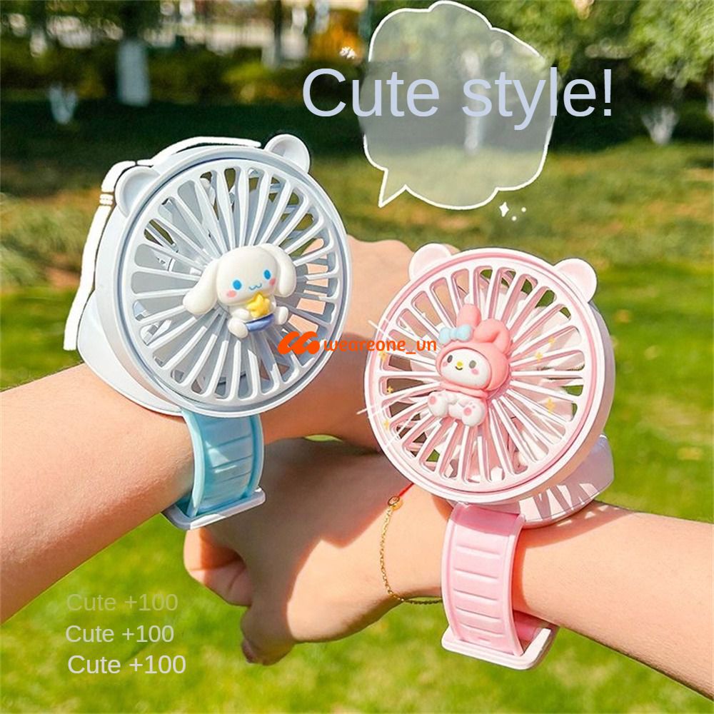 Quạt Đồng Hồ Usb Anime Dễ Thương Quạt Cổ Tay Cầm Tay Mùa Hè Pompompurin Melody Cinnamoroll Quà Tặng Độc Đáo Cho Trẻ Em _ Weareone_vn