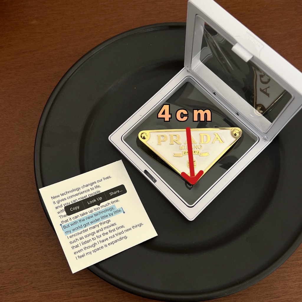 Kẹp Tóc Hình Tam Giác In Chữ Bằng Hợp Kim Thời Trang Chất Lượng Cao