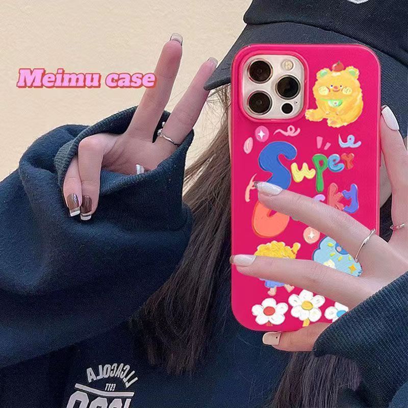 ✅Ốp Điện Thoại Họa Tiết Hoạt Hình Kiểu Hàn Quốc Dễ Thương Cho Iphone 11 13Iphone12Promax xr 8p14 ZJ4F