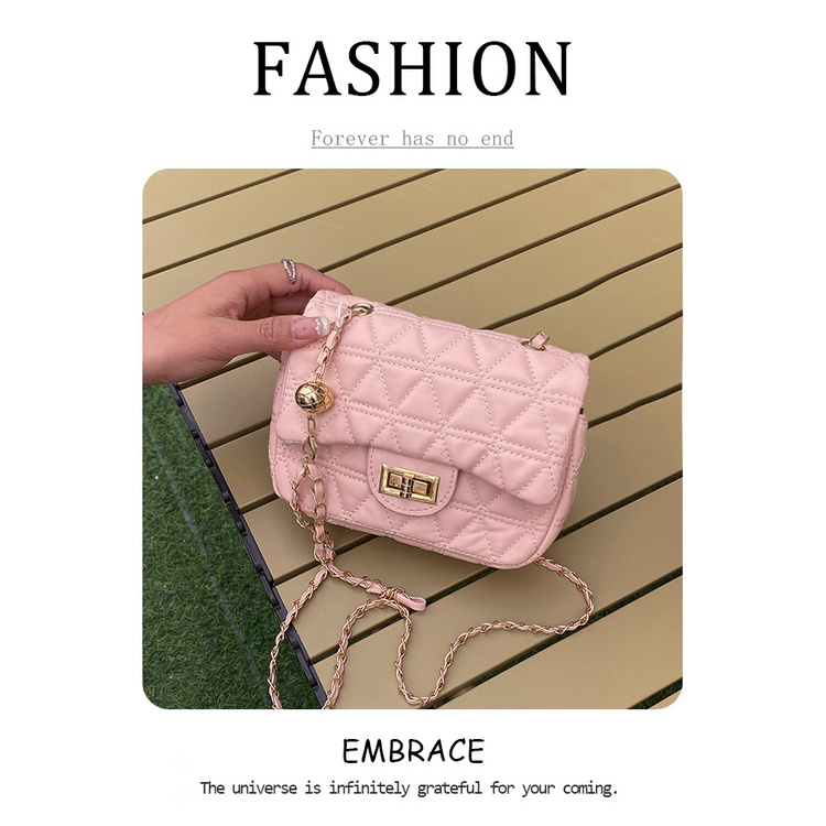 Túi Đeo Chéo Nhỏ Hình Vuông Thêu Họa Tiết Sọc Lưới Phong Cách Phương Tây Thời Trang 2023 Cho Nữ