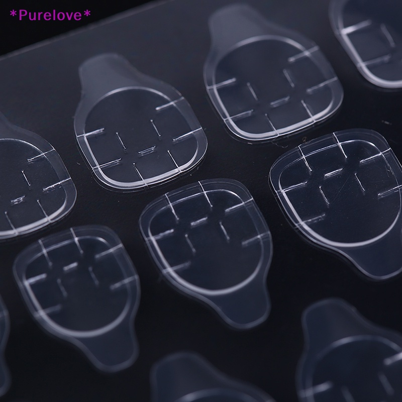 Set 5 Tờ / 24 Miếng Dán Móng Tay Giả Hai Mặt Tự Dính Tiện Dụng Mới