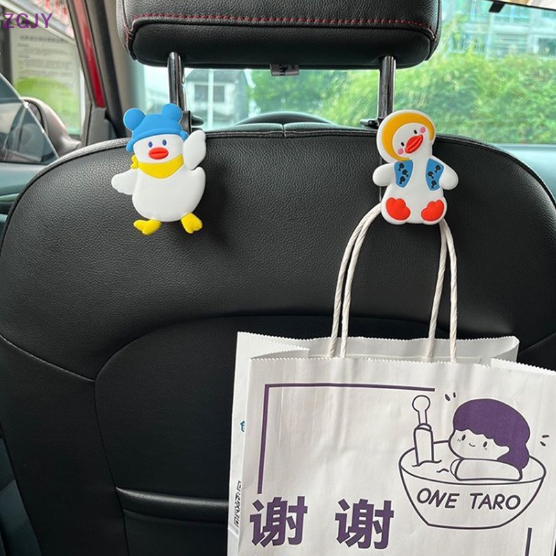 Set 2 Móc Treo Đồ Gắn Ghế Ngồi Xe Hơi Trang Trí Nội Thất Hình Động Vật Dễ Thương Mới