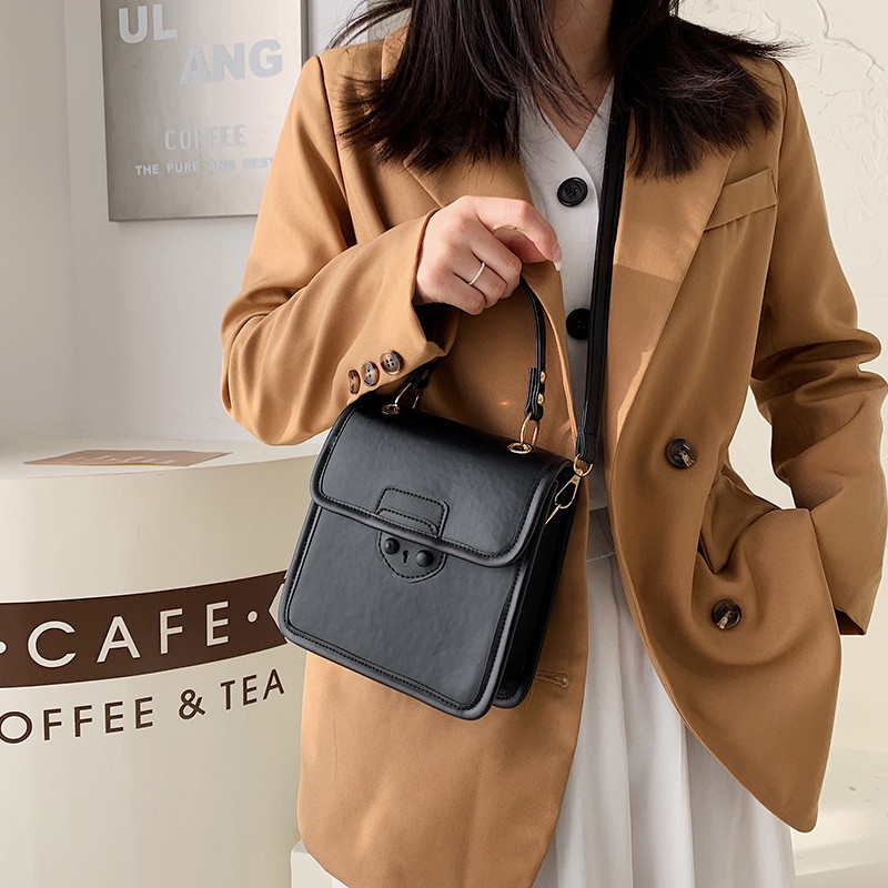 Túi Đeo Chéo Vai Hình Vuông Nhỏ Gọn Thời Trang Phong Cách Hàn Quốc