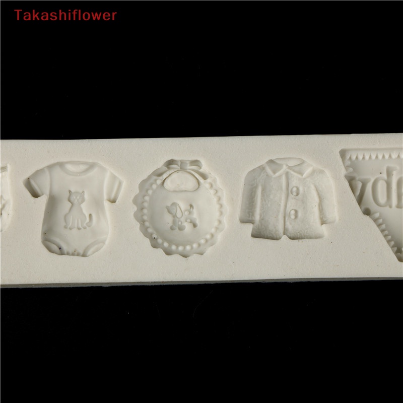 Khuôn Silicone Làm Bánh Hình Quần Áo Em Bé Xinh Xắn