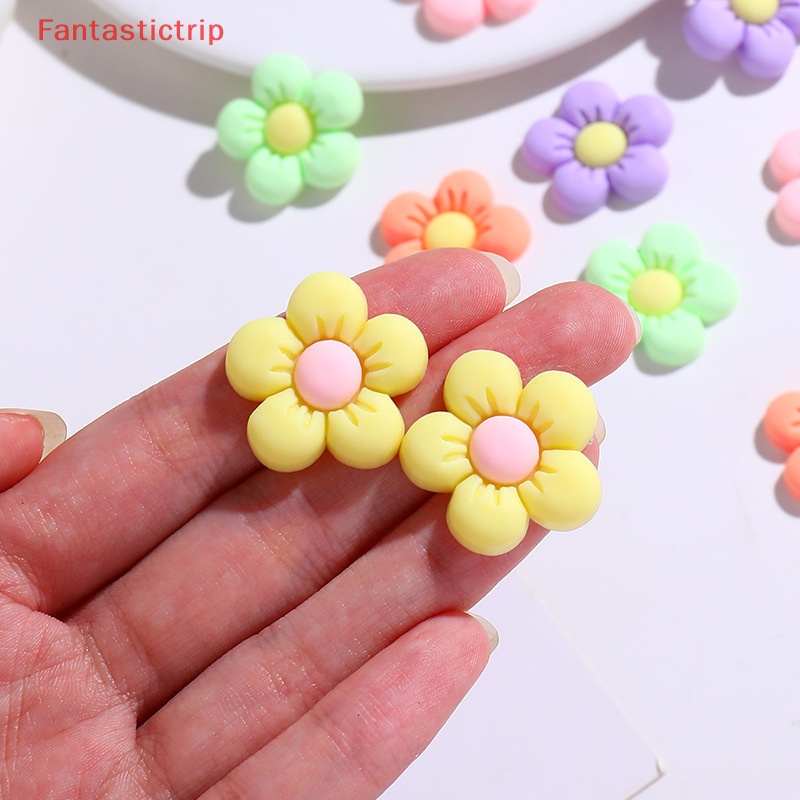 [Fantastictrip] Set 10 Kẹp Tóc Hình Hoa Hướng Dương Chất Lượng Cao Có Nam Châm Trang Trí Tủ Lạnh / Kẹp Tóc / Điện