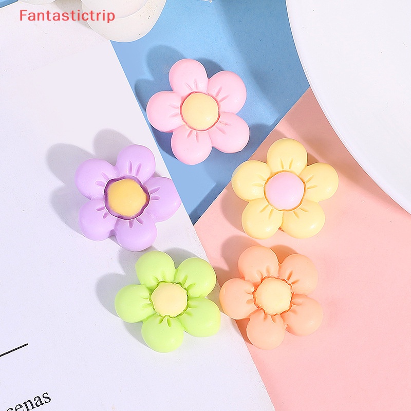 [Fantastictrip] Set 10 Kẹp Tóc Hình Hoa Hướng Dương Chất Lượng Cao Có Nam Châm Trang Trí Tủ Lạnh / Kẹp Tóc / Điện