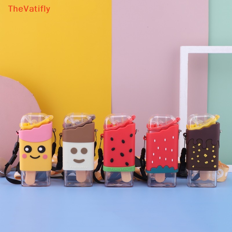 [Thevalifly] Bình Đựng Kem Bằng Nhựa PP Cách Nhiệt Chống Rò Rỉ Dễ Thương Dành Cho Trẻ Em Đi Du Lịch Ngoài Trời