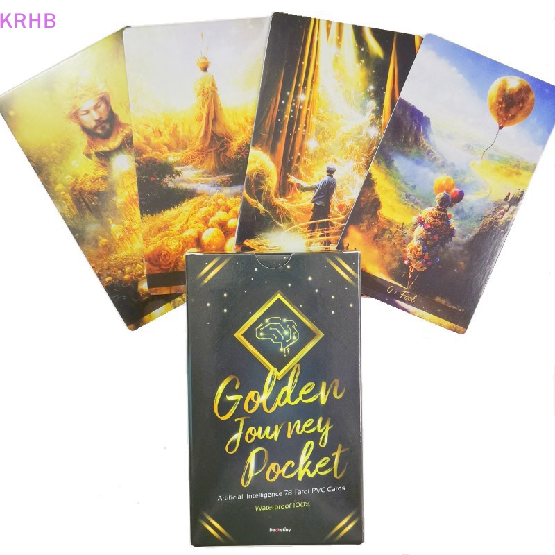Bộ Bài Tarot Vàng KRHB Kích Thước 12 * 7cm Mới