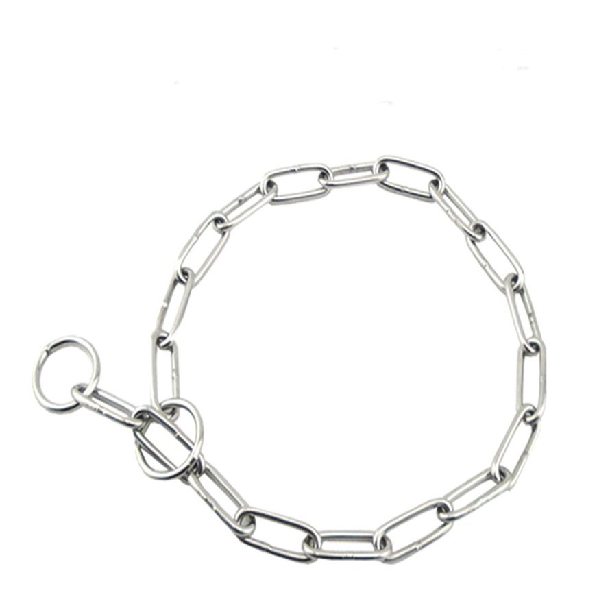 Heavy Metal Solid Stainless Steel Dog Choke Chain Collar Pet Necklace