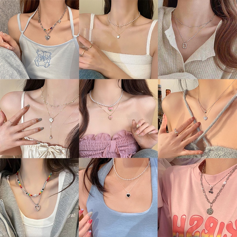 Vòng cổ 17KM tùy chọn kiểu mặt thiết kế thời trang