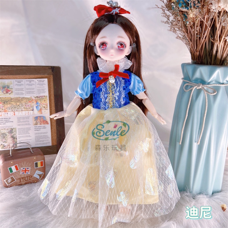 Búp Bê BJD 3D 30cm Có Khớp Cử Động Xinh Xắn