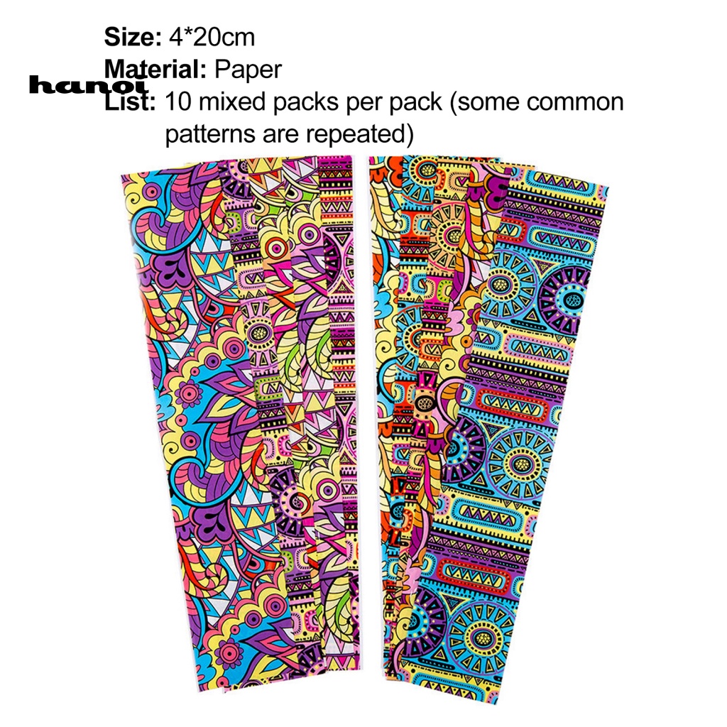 Set 10 Miếng Dán Trang Trí Móng Tay Họa Tiết Giáng Sinh