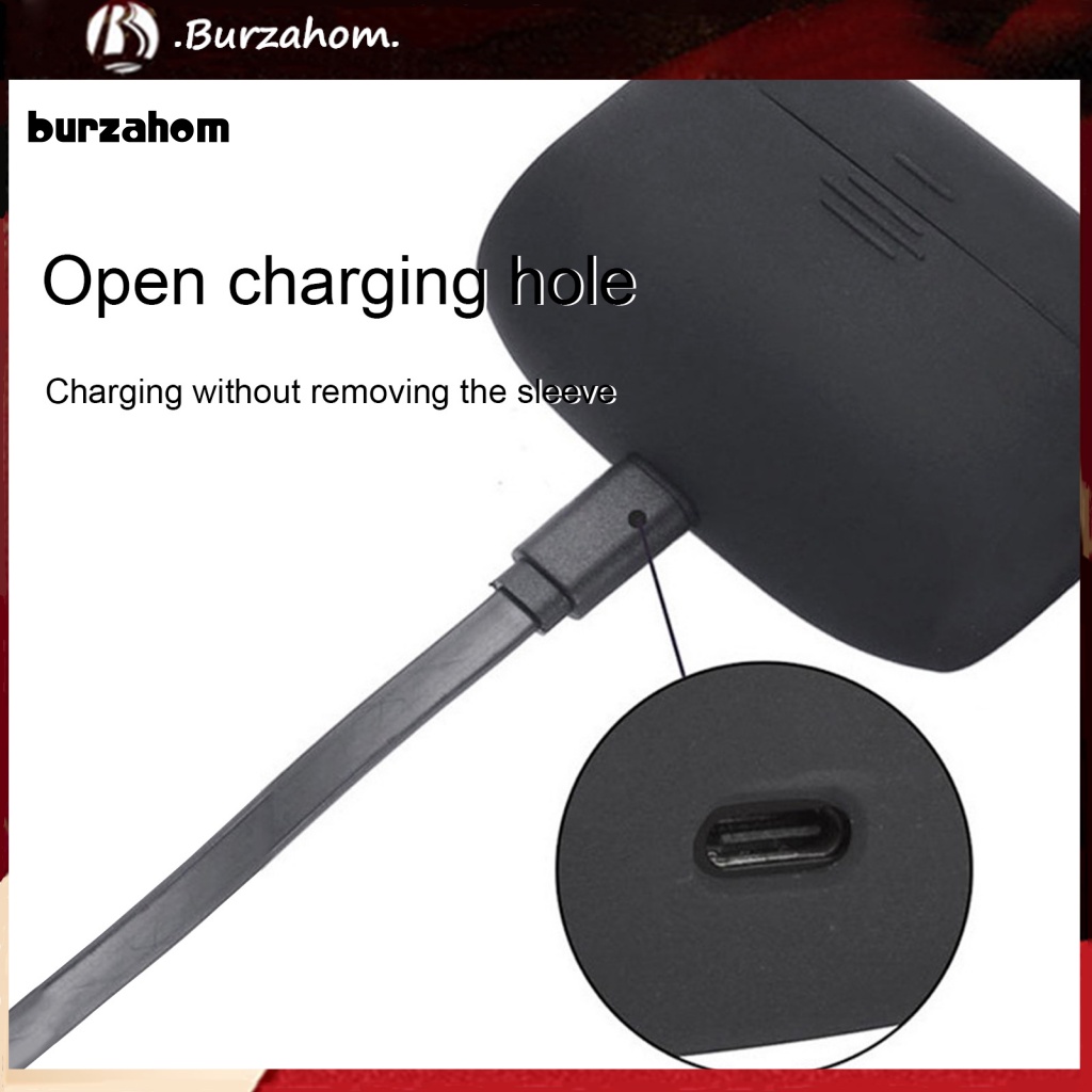 1 Bộ Đệm Tai Nghe Chống Sốc Có Thể Sạc Lại Kèm Móc Treo Dành Cho Jabra Elite Active 65t