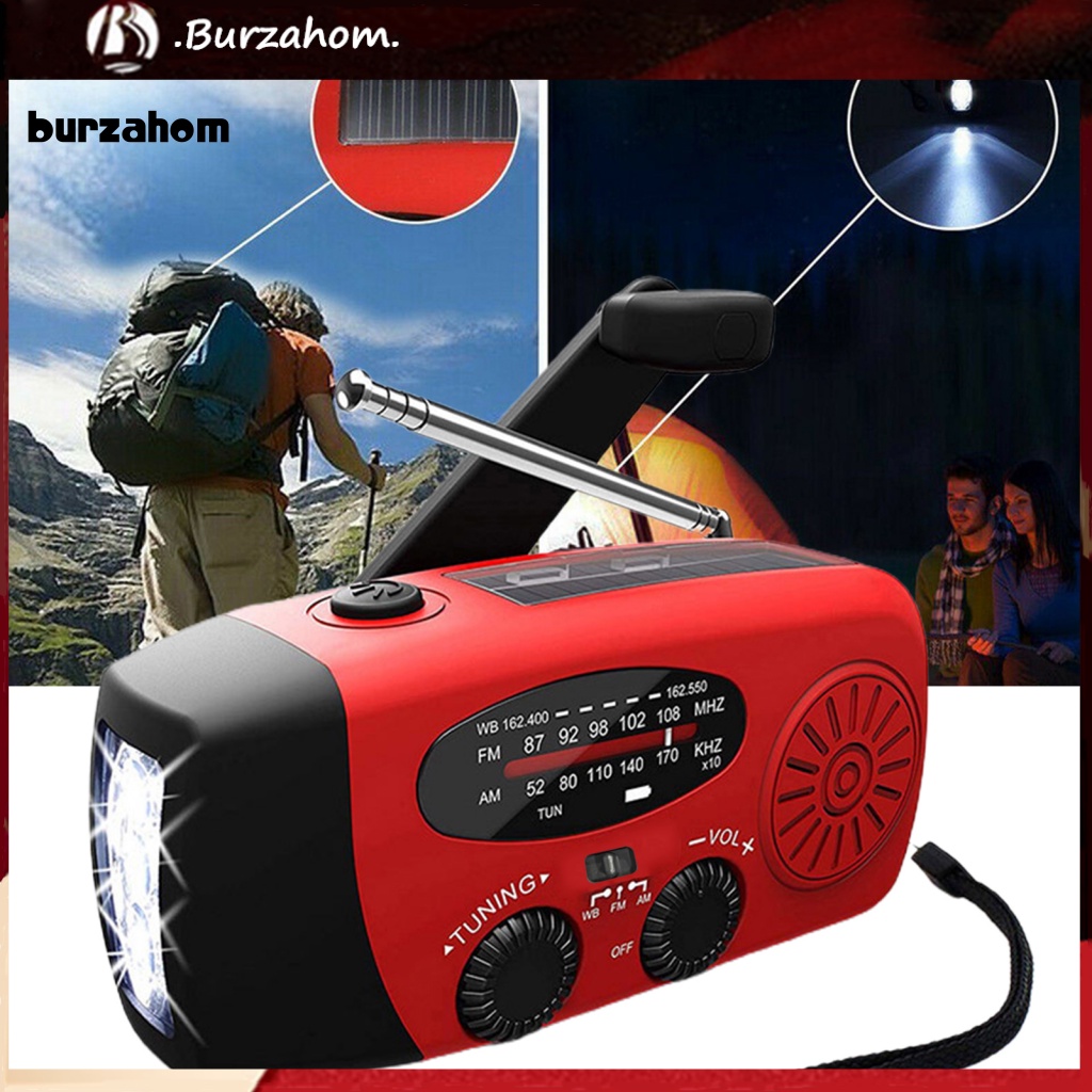 Radio AM / FM / WB Sử Dụng Năng Lượng Mặt Trời Đa Năng