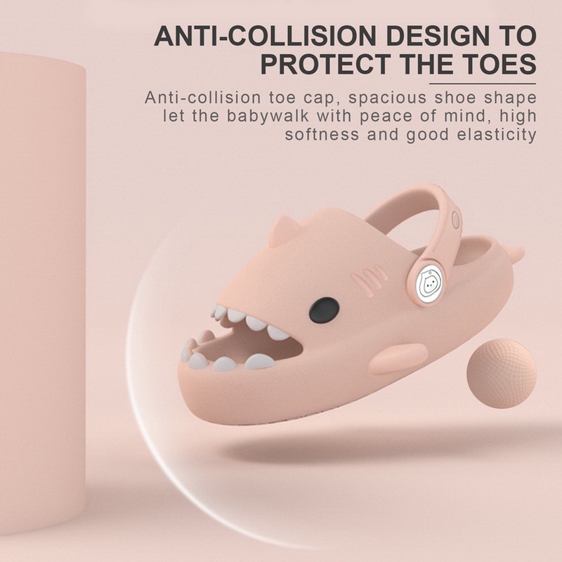 Dép Hình Cá Mập Bằng EVA Mềm Mại Thoải Mái Chống Trượt Thời Trang Mùa Hè Cho Bé Trai Và Gái dreamdiary