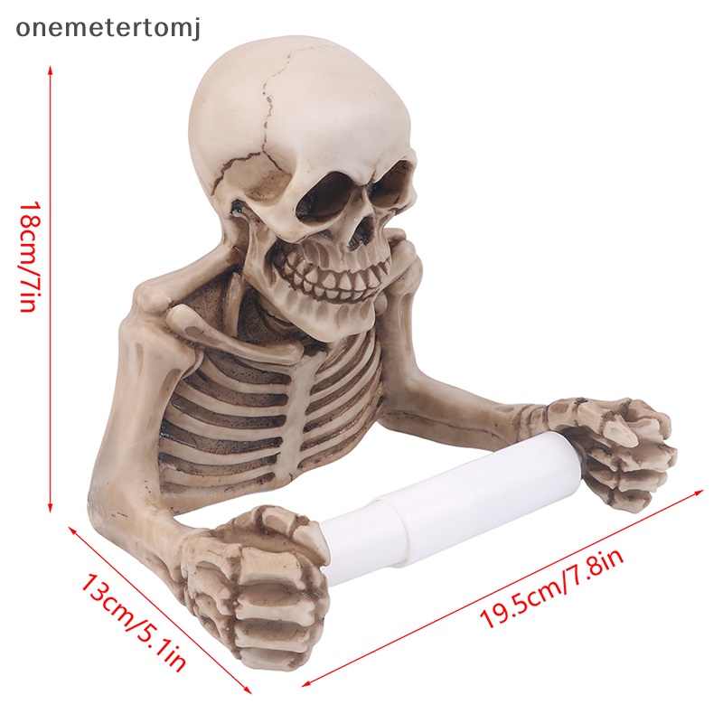 Giá Đỡ Cuộn Giấy Vệ Sinh Gắn Tường Hình Đầu Lâu Độc Đáo Trang Trí Nhà Tắm