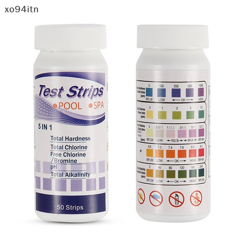 Giấy Kiểm Tra Độ PH Bể bơi 5 Trong 1