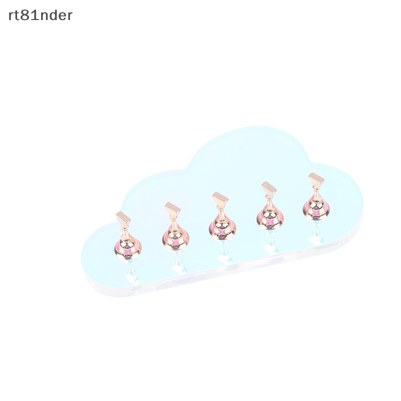 Giá Đỡ Móng Tay Giả Hình Đám Mây Bằng Nhựa Acrylic Tiện Dụng Cho Salon