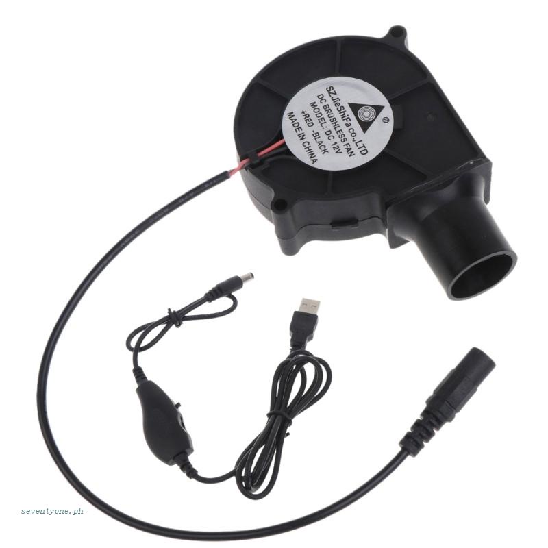 Quạt Thổi Khí 5V 2A USB Hỗ Trợ Nướng BBQ