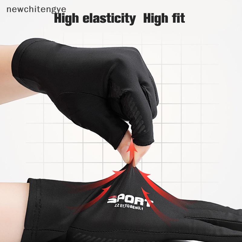 Găng Tay Thể Thao Nửa Ngón Bằng Lụa Lạnh Thoải Mái Cho Nam Và Nữ