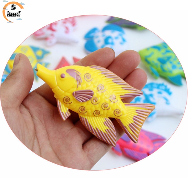 Đồ chơi trẻ em Câu Cá Nam Châm 1 Cần Câu Và 6 Cá Màu Sắc Ngẫu Nhiên Cho Bé