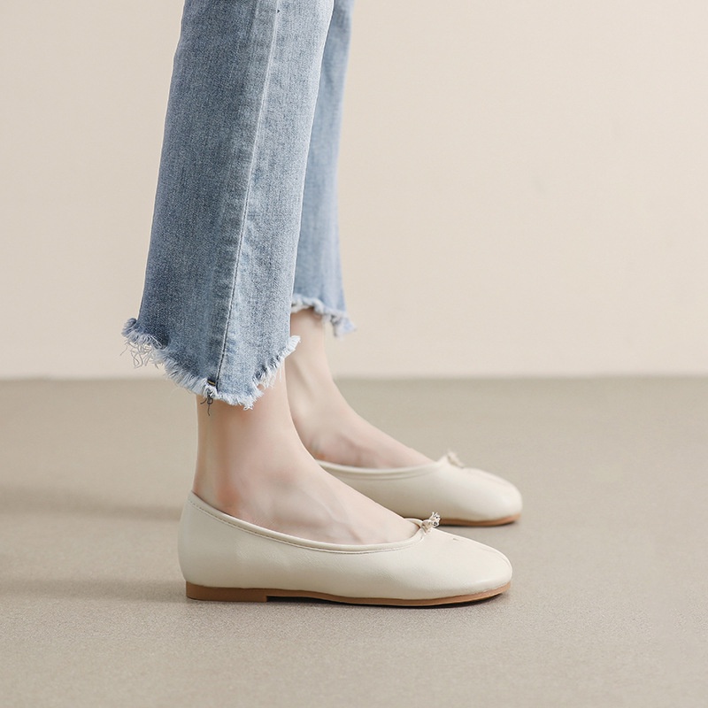 Giày Búp Bê Mary Jane Đế Mềm Phẳng Mũi Một Ngón Có Kích Thước Lớn Mẫu Mới 2023 AA4236 Dành Cho Bạn Nữ