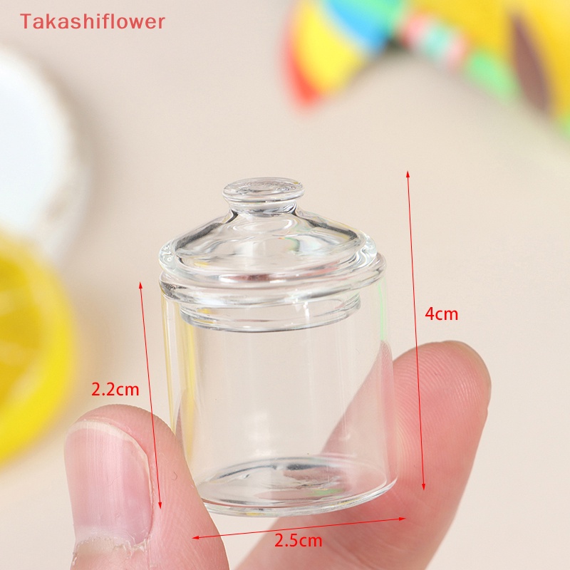 (Takashiflower) Lọ Thủy Tinh borosilicate mini Đựng Kẹo Trang Trí Nhà Búp Bê