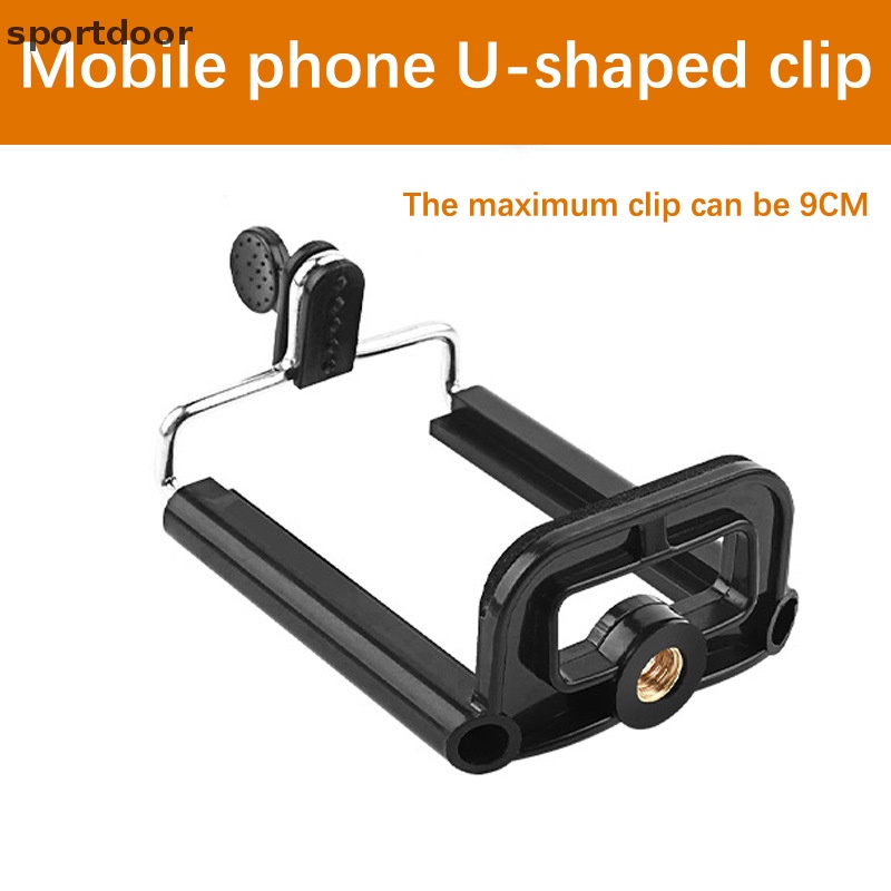 Adapter Kẹp Điện Thoại Hai Lỗ Thông Dụng Cho Gậy Ba Chân Hỗ Trợ Livestream