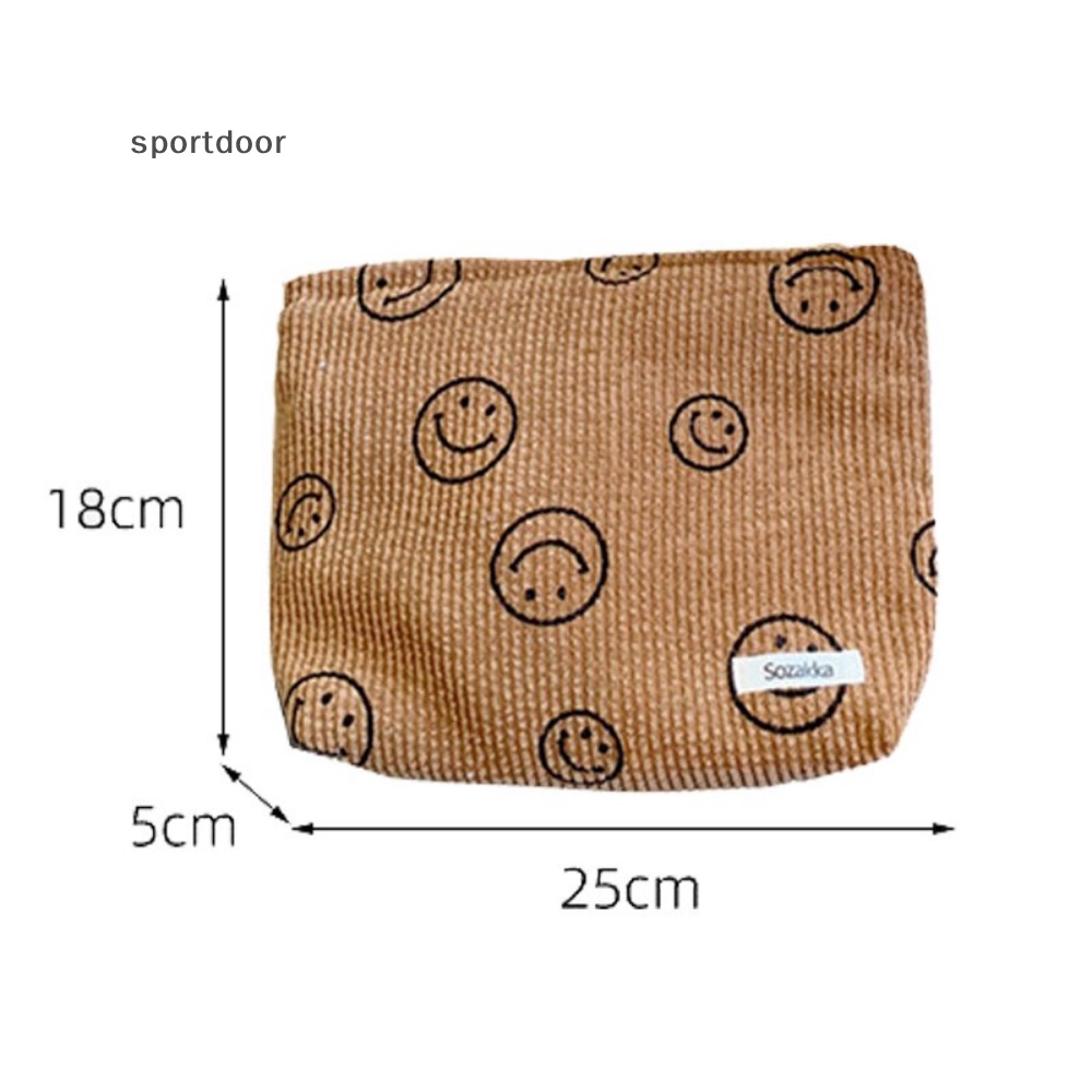 [sportoutdoor] Túi Đựng Mỹ Phẩm / Đồ Trang Điểm Bằng Vải Nhung Kích Thước Lớn Nhỏ Gọn Dành Cho Bạn Nữ [out]