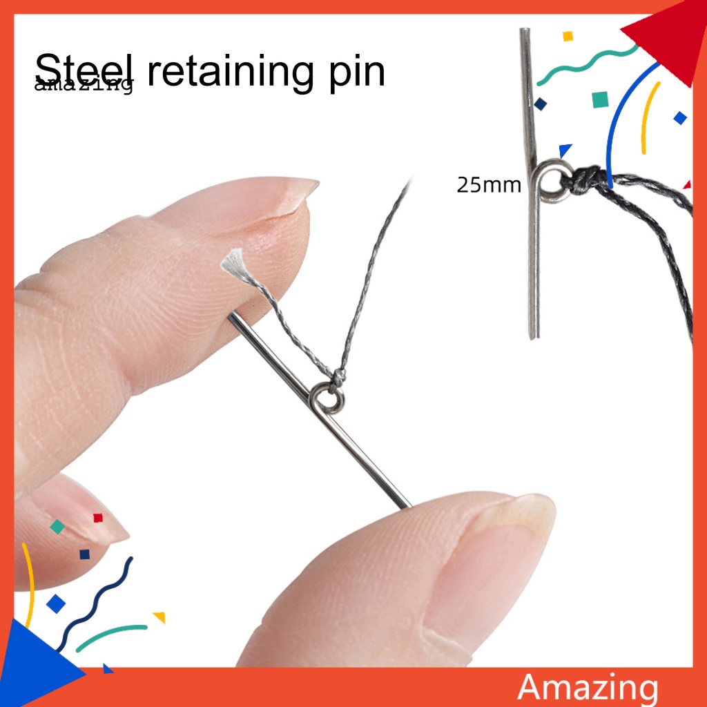 Bộ 10 Kim Câu Cá Bằng Thép Không Gỉ Bền Bỉ Tái Sử Dụng Được