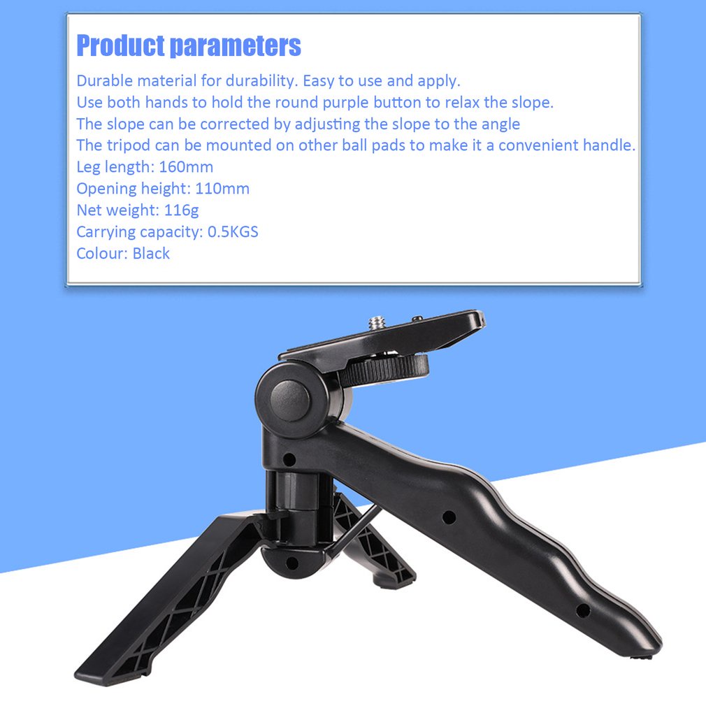 Universal Mini Hand Grip Tabletop Travel Tripodilizer Stand Holder Handheld Camerailizer Video [Q/5]