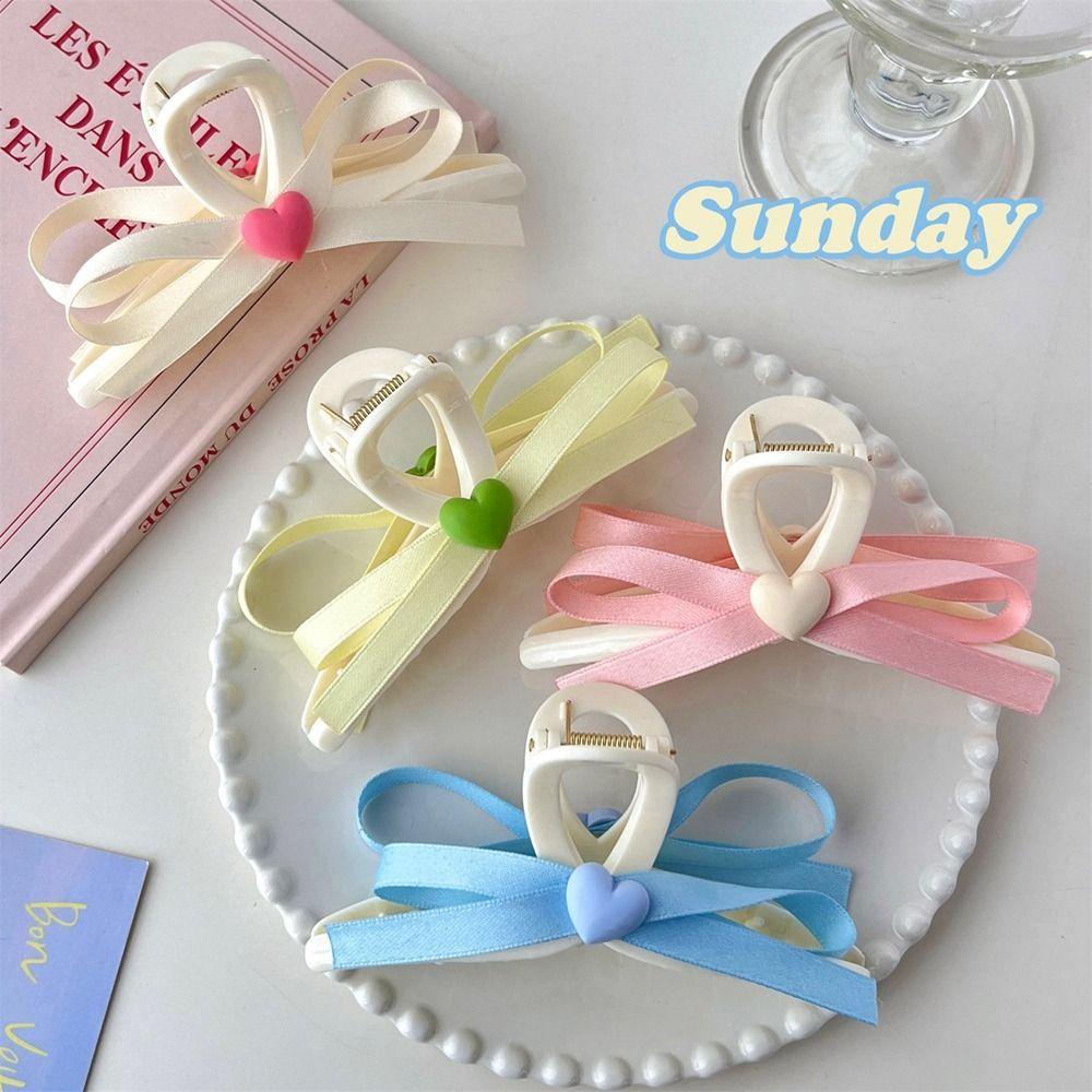 Kẹp Tóc Hình Nơ / Trái Tim / Cá Mập Dễ Thương Xinh Xắn WMES15H