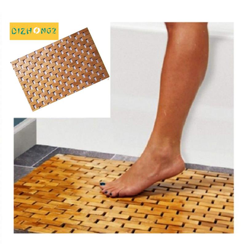Thảm Chùi Chân Bằng Gỗ Tre Tự Nhiên Chống Trượt Kích Thước 50x70cm