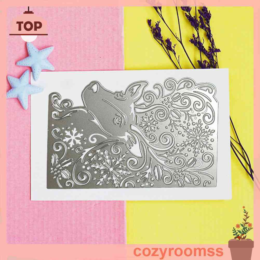 Khuôn Cắt Giấy Kim Loại Họa Tiết Giáng Sinh