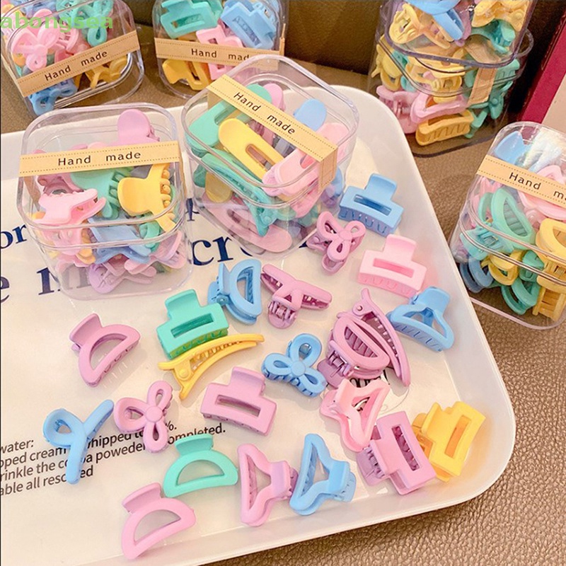 Set 10 Kẹp Tóc Càng Cua Mini Bằng Nhựa Thời Trang Cho Bé Gái