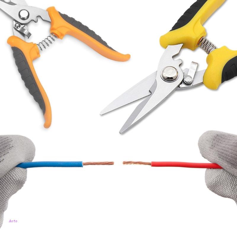 Kéo Cắt Rãnh Đa Năng Bằng Thép Không Gỉ AOTO