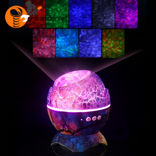 Bộ Trứng Khủng Long Đèn Led Galaxy Bluetooth Điều Khiển Từ Xa Dành Cho Trẻ Em