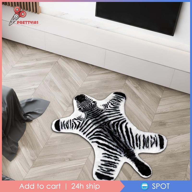 [Prettyia1] Thảm Lót Sàn Mềm Mại Họa Tiết Con Hổ Trang Trí Phòng Ngủ Phòng Khách Cho Bé