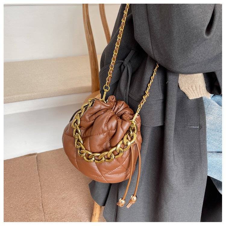 Túi Da PU Đeo Chéo Dây Rút Thời Trang 2023 Cho Nữ