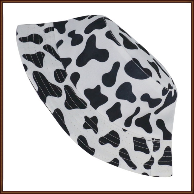 Mũ Tai Bèo Chống Nắng Họa Tiết Trắng Đen Dễ Phối Đồ