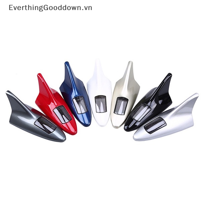 Ăng Ten Vây Cá Mập Có Đèn LED 8 Bóng Cảnh Báo Gắn Đuôi Xe Hơi Sử Dụng Năng Lượng Mặt Trời Vn vn vn